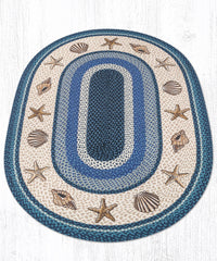 OP-362 Sea Shells Oval Rug