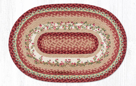 OP-390 Cranberries Oval Rug