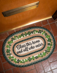 OP-605 Bless This Home Oval Rug