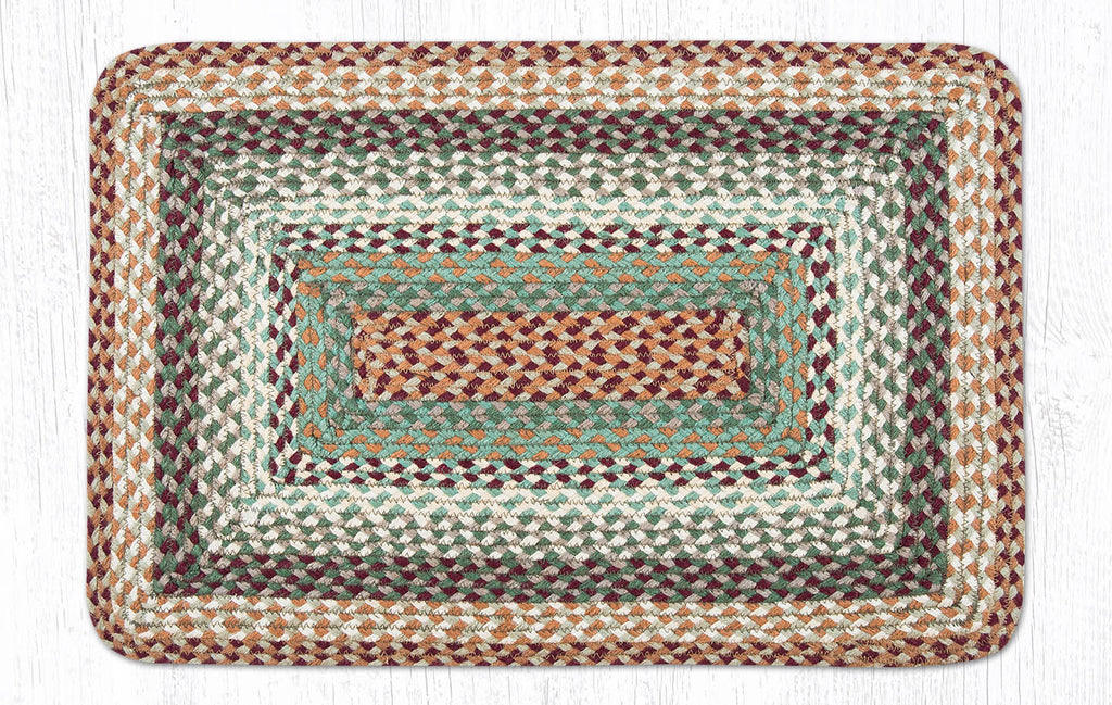 C-413 Buttermilk/Cranberry Braided Rug