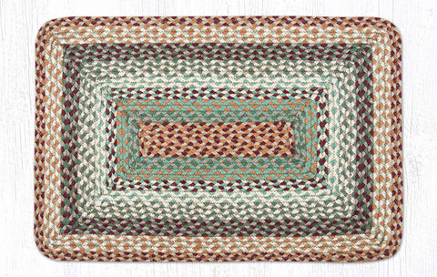 C-413 Buttermilk/Cranberry Braided Rug 20