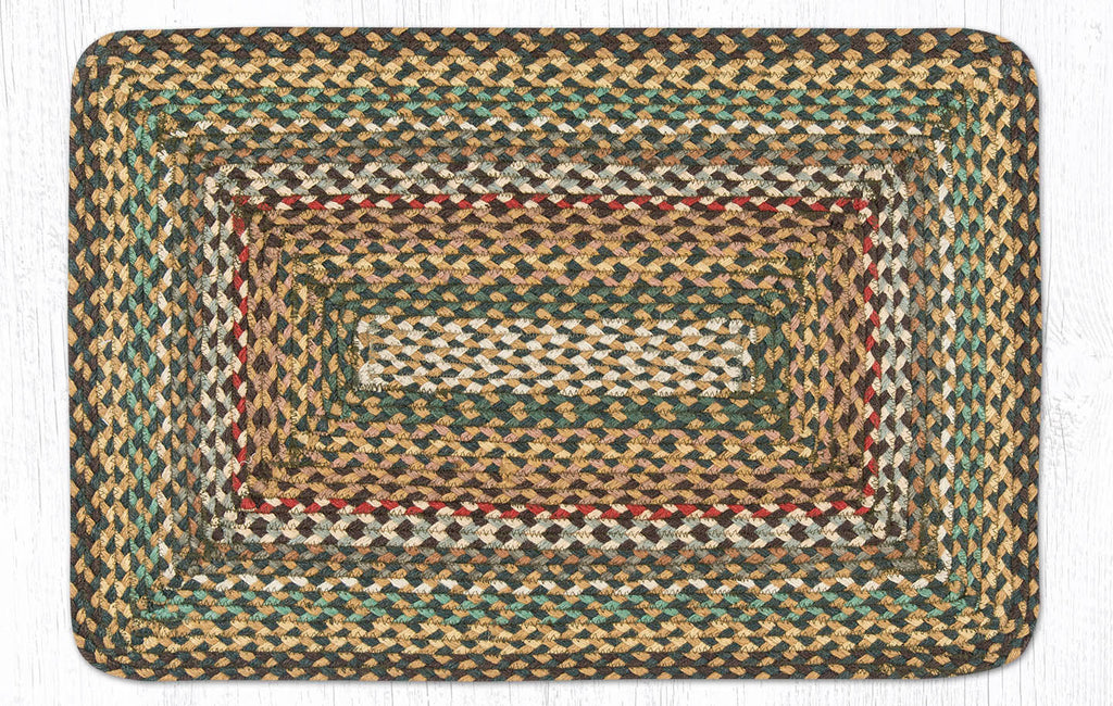 C-051 Fir and Ivory Braided Rug
