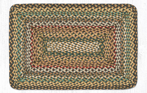 C-051 Fir/Ivory Braided Rug Oblong / 20