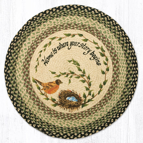 RP-121 Robins Nest Round Rug