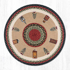 RP-338 Winter Village Round Rug