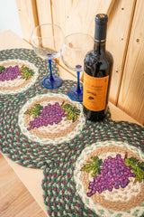 TCP-575 Grapes Tri Circle Table Runner