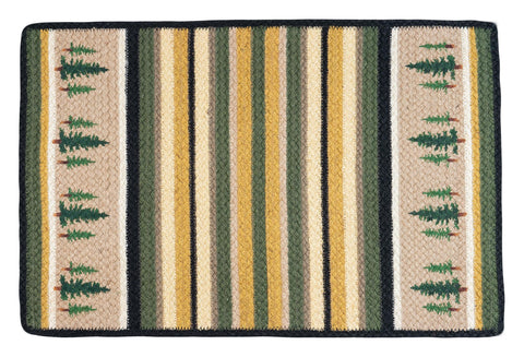 VRP-116 Tall Timbers Oblong Print Rug 20