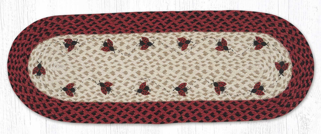 TR-396 Ladybug Oval Table Runner