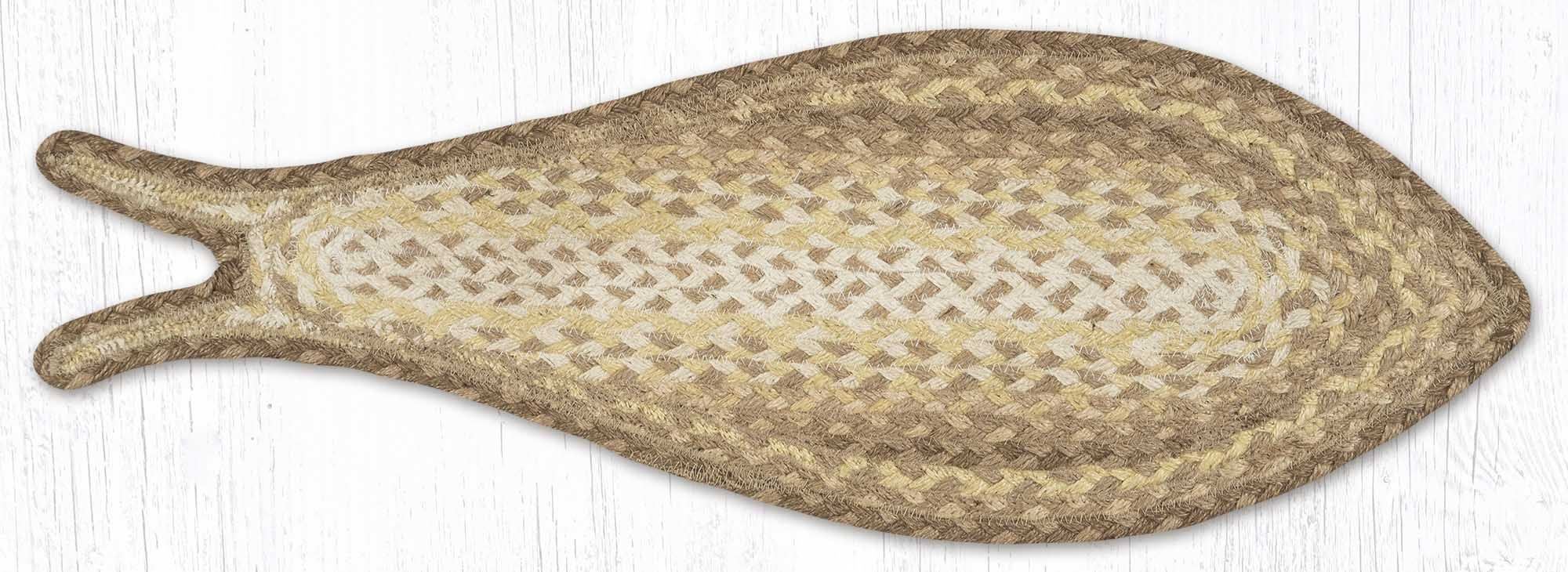 FC-776 Natural Fish Rug | The Braided Rug Place