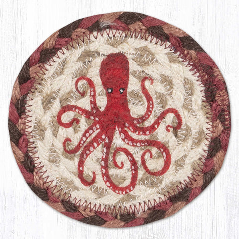 IC-012 Red Octopus Individual Coaster
