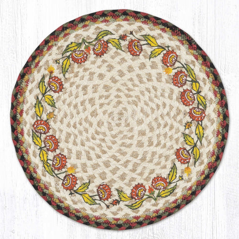 PM-RP-081 Holiday Floral Round Placemat