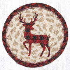 LC-417 Red Plaid Deer Trivet