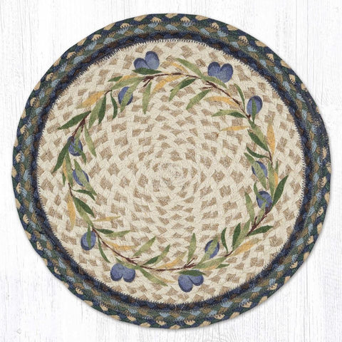 PM-RP-503 Olive Border Round Placemat