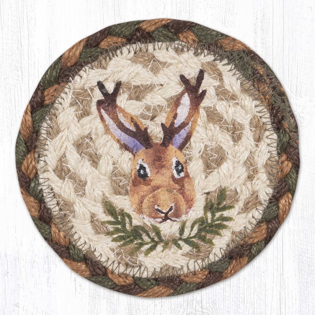 IC-657 Jackalope Portrait Individual Coaster