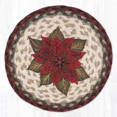 MSPR-417 Primitive Poinsettia 10" Trivet