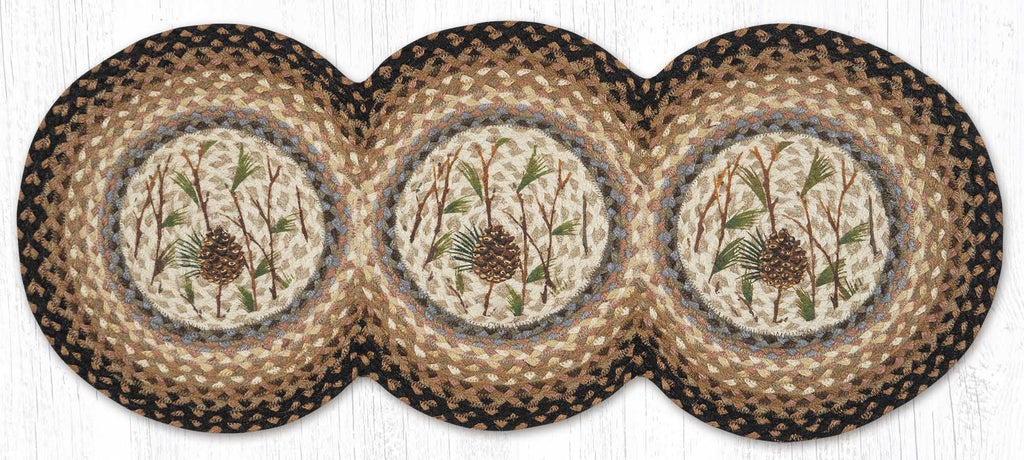 TCP-783 Pinecone Tri Circle Table Runner