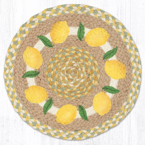 PM-RP-654 Lemon Round Placemat