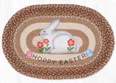 OP-652 Easter Bunny Oval Rug