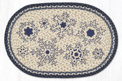 OP-443 Snowflakes Oval Rug