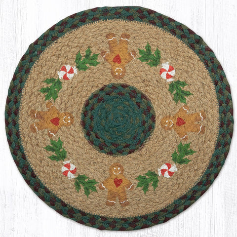 PM-RP-508 Gingerbread Man Round Placemat