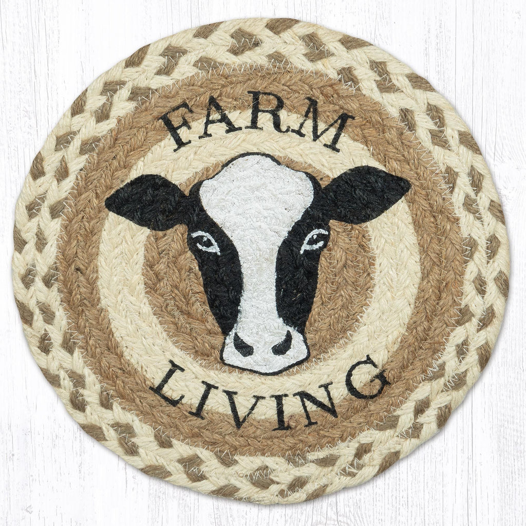 MSPR-658 Farm Living Cow 10" Trivet