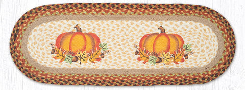 TR-222 Pumpkin Leaf Oval Table Runner