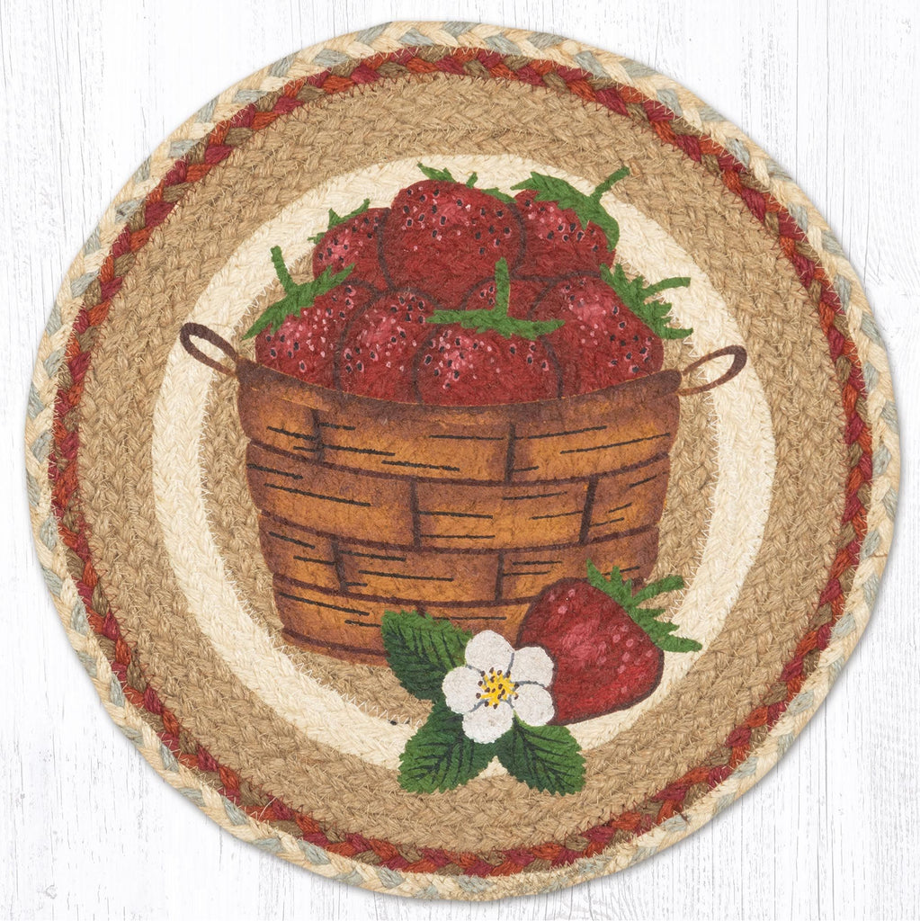 PM-RP-658 Strawberry Round Placemat