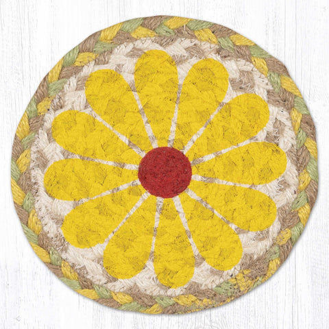 LC-654 Yellow Graphic Flower Trivet