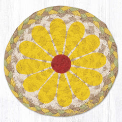 LC-654 Yellow Graphic Flower Trivet