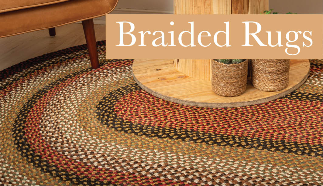 Sunflowers Blue - Gold Cotton Braided Oval Rugs –